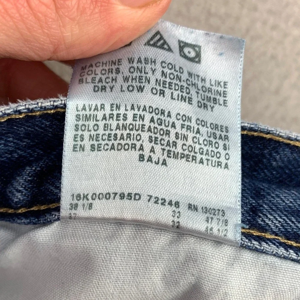 Wrangler Jeans‎ Mens 36x32 Dark Denim Regular Fit Western Faded Workwear